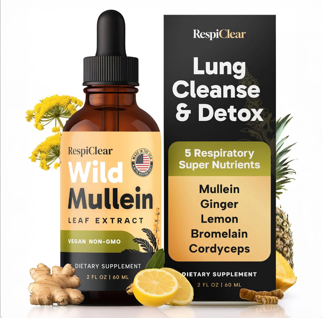 New Maximum Potency Mullein Drops For Smokers | RespiClear