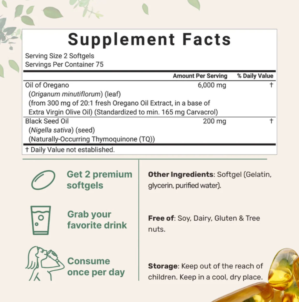 Aceite de Orégano + Semilla Negra