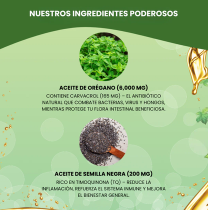 Aceite de Orégano + Semilla Negra