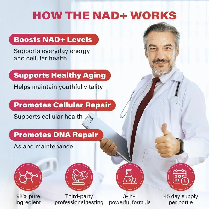Bebida con sabor a frutos rojos ZOOONE NR1000-NAD+ para combatir el envejecimiento cutáneo, aumentar la energía y la concentración